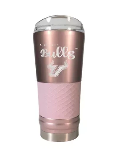 NCAA South Florida Bulls 24 Ounce Rose Gold Draft Tumbler