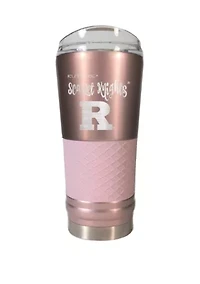 NCAA Rutgers Scarlet Knight 24 Ounce Rose Gold Draft Tumbler