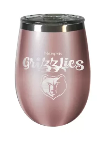 NBA Memphis Grizzlies 12 Ounce Rose Gold Wine Tumbler