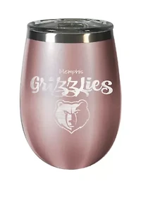 NBA Memphis Grizzlies 12 Ounce Rose Gold Wine Tumbler