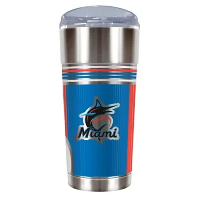 MLB Miami Marlins 24oz Stainless Steel Tumbler