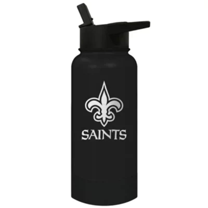 NFL New Orleans Saints 32oz Thirst Waterbottle:32 Ounces:Black
