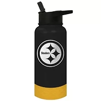 NFL Pittsburgh Steelers 32oz Thirst Waterbottle:32 Ounces:Black