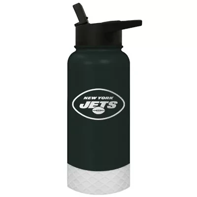 NFL New York Jets 32oz Thirst Waterbottle:32 Ounces:Green