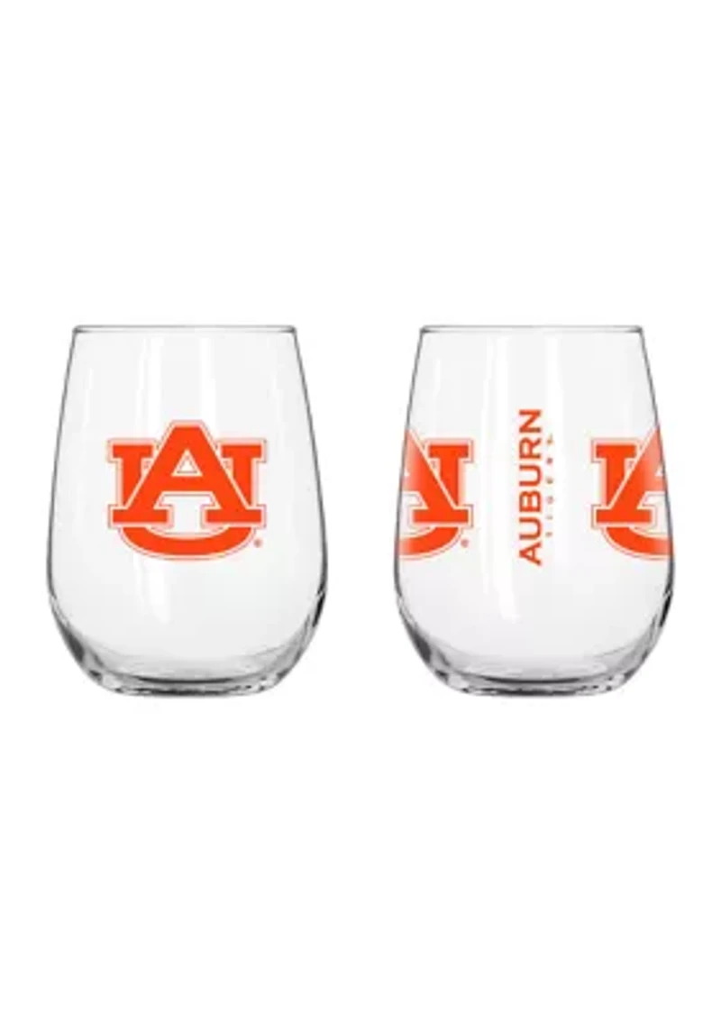 Auburn Tigers NCAA Auburn 16oz Gameday Curved Beverage Glass