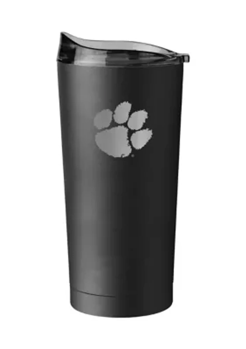 Clemson Tigers NCAA Clemson 20oz Etch Black Powder Coat Tumbler