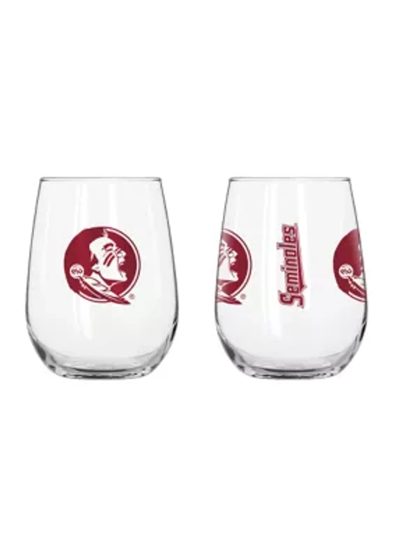 Florida State Seminoles NCAA Florida State 16oz Gameday Curved Beverage Glass