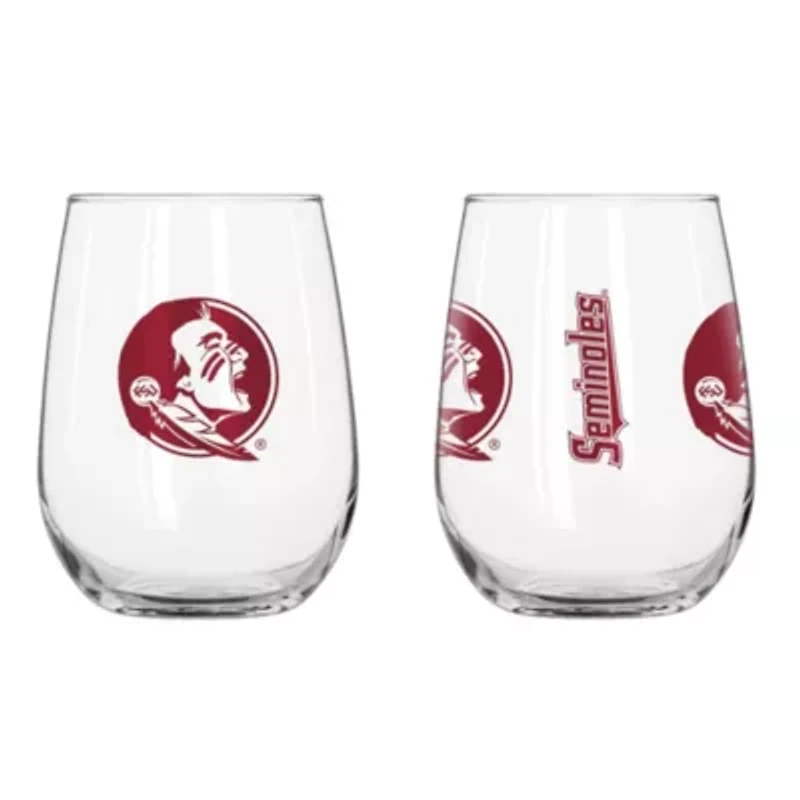 Florida State Seminoles NCAA Florida State 16oz Gameday Curved Beverage Glass