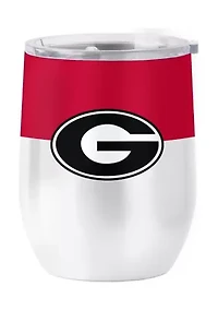 NCAA Georgia Bulldogs 16oz. Colorblock Stainless Curved Tumbler