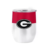 NCAA Georgia Bulldogs 16oz. Colorblock Stainless Curved Tumbler