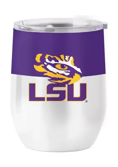 LSU Tigers NCAA LSU 16oz Colorblock Stainless Curved Beverage