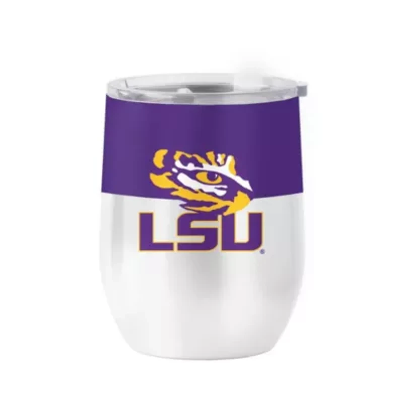 LSU Tigers NCAA LSU 16oz Colorblock Stainless Curved Beverage
