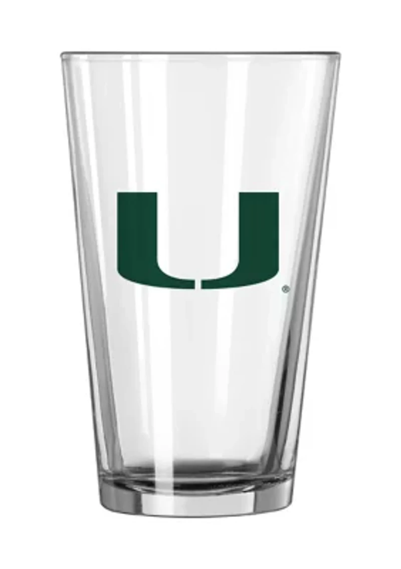 Miami (FL) Hurricanes NCAA Miami 16oz Gameday Pint Glass