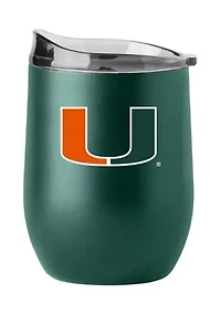Miami (FL) Hurricanes NCAA Miami 16oz Flipside Powder Coat Curved Beverage