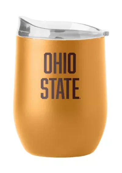 Ohio State Buckeyes NCAA Ohio State 16oz Huddle Powder Coat Curved Beverage