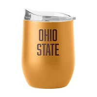 Ohio State Buckeyes NCAA Ohio State 16oz Huddle Powder Coat Curved Beverage