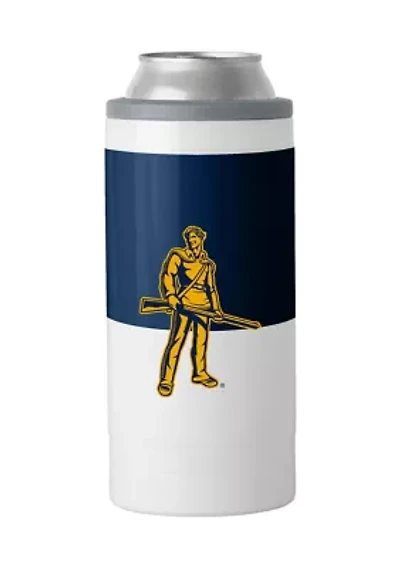 West Virginia Mountaineers NCAA West Virginia 12oz Colorblock Slim Can Coolie