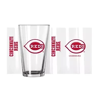 MLB Cincinnati Reds 16oz. Team Wordmark Game Day Pint Glass