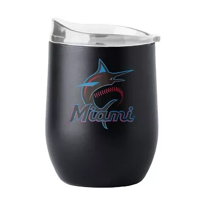 MLB Miami Marlins 16oz Flipside Powder Coat Curved Beverage