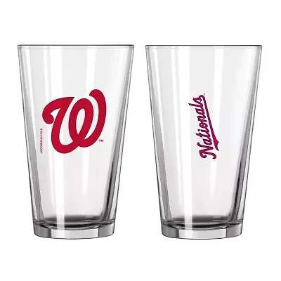 MLB Washington Nationals 16oz. Team Wordmark Game Day Pint Glass