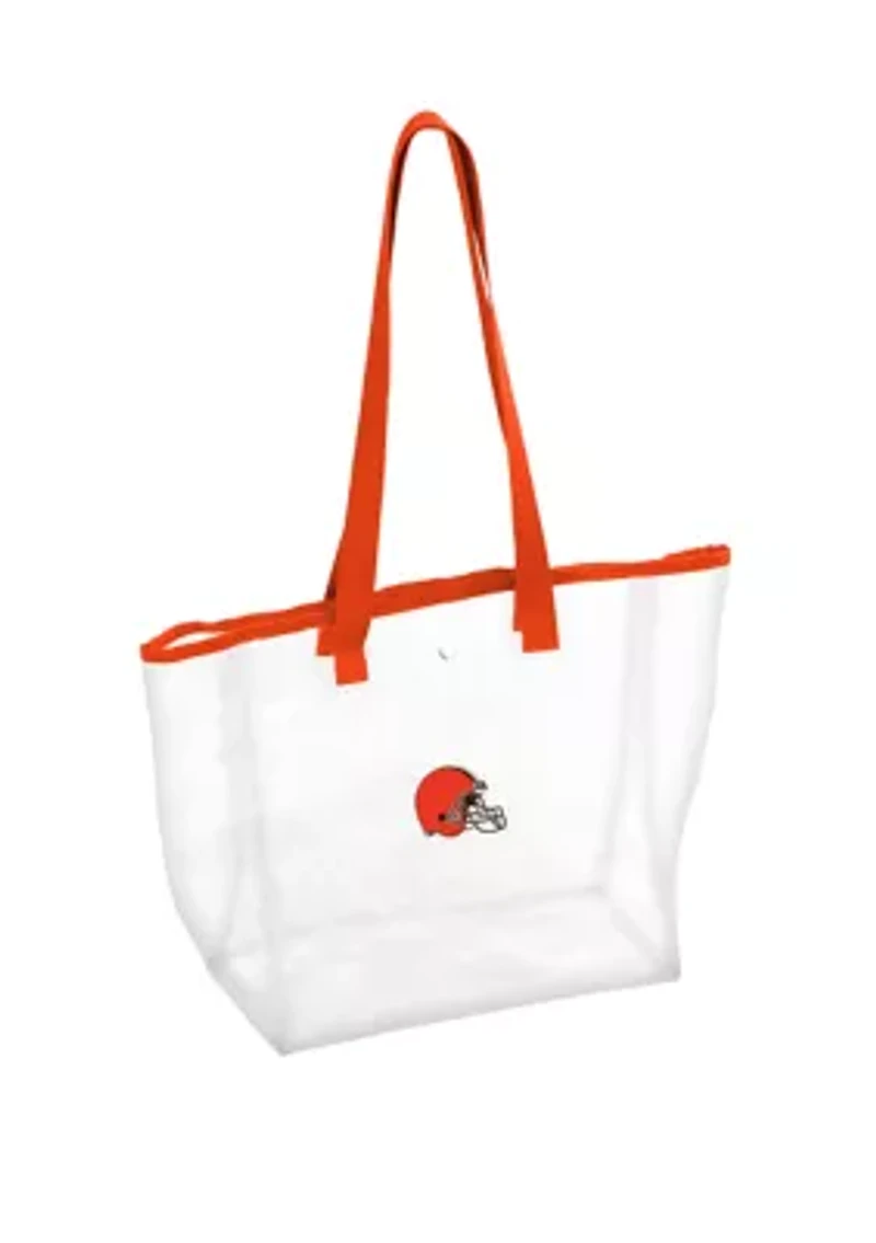 NFL Cleveland Browns 12 in x 6 in x 12 in Clear Tote