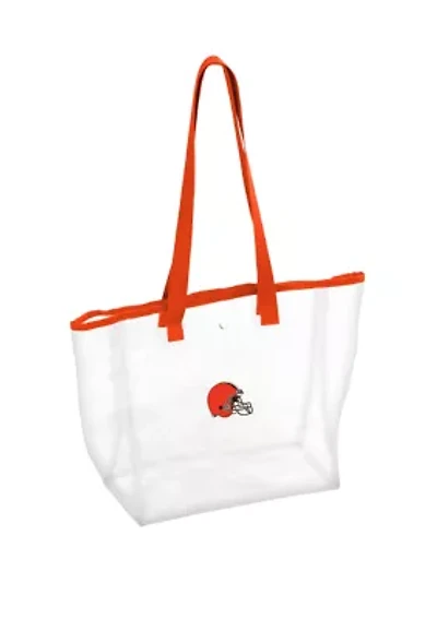 NFL Cleveland Browns  12 in x 6 in x 12 in Clear Tote