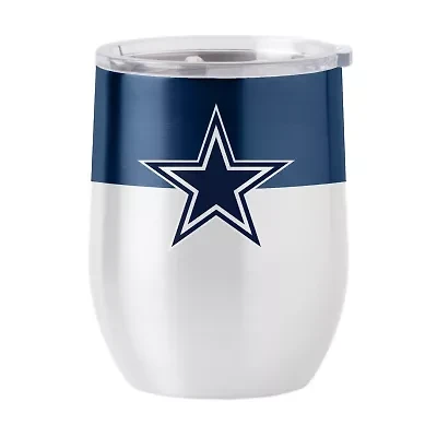 NFL Dallas Cowboys 16oz Colorblock Stainless Curved Beverage