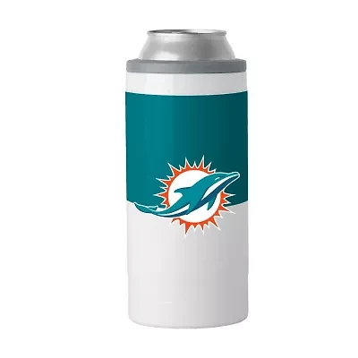 NFL Miami Dolphins 12oz Colorblock Slim Can Coolie