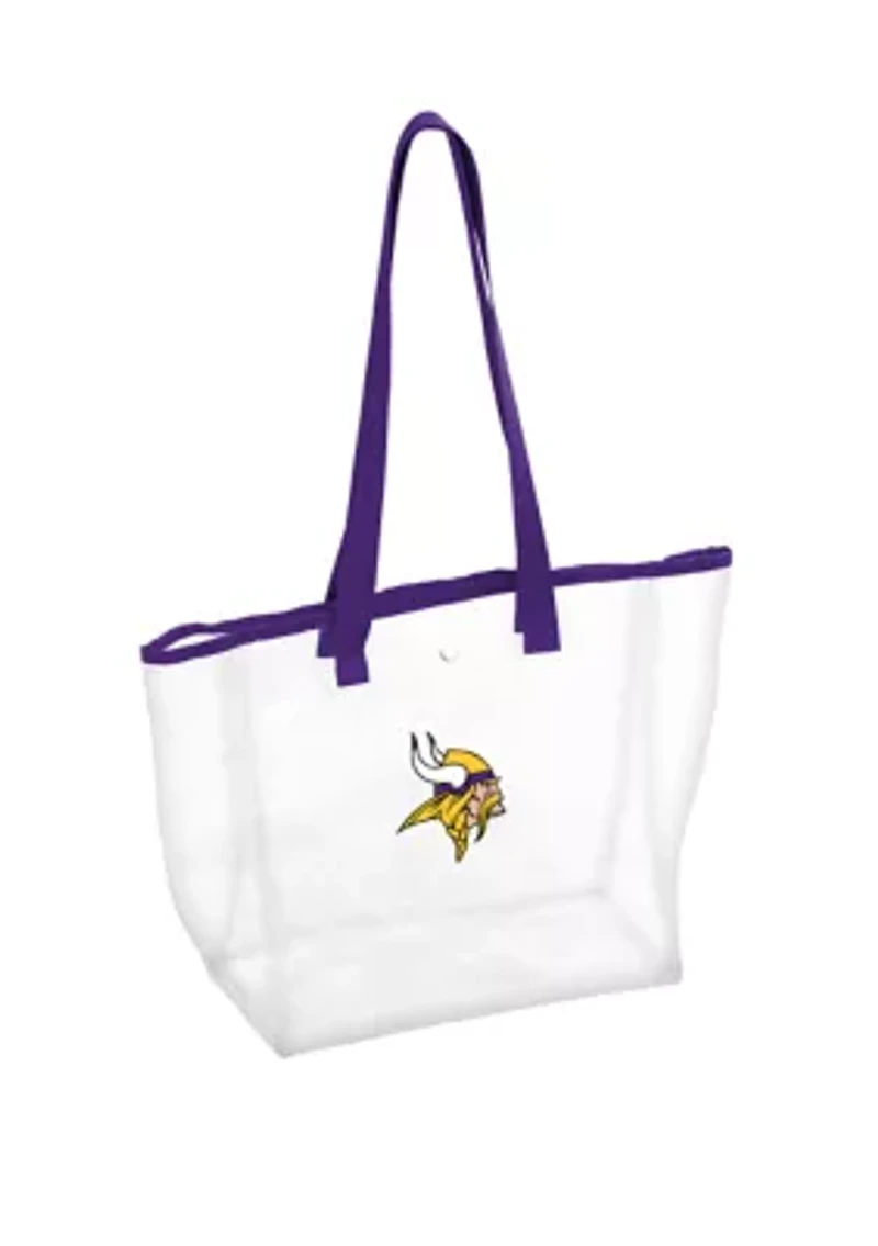 NFL Minnesota Vikings 12 in x 6 in x 12 in Clear Tote