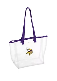 NFL Minnesota Vikings 12 in x 6 in x 12 in Clear Tote