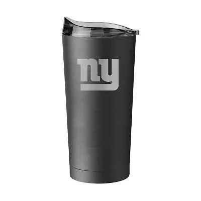 New York Giants NFL NY Giants 20oz Etch Black Powder Coat Tumbler