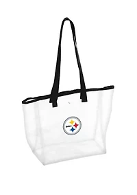 NFL Pittsburgh Steelers 12 in x 6 in x 12 in Clear Tote 