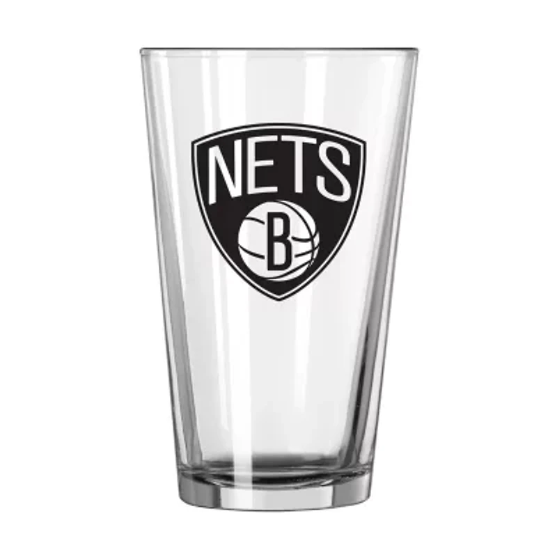 NBA Brooklyn Nets 16oz. Team Wordmark Game Day Pint Glass