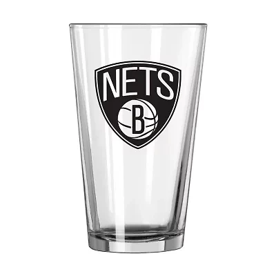 NBA Brooklyn Nets 16oz. Team Wordmark Game Day Pint Glass