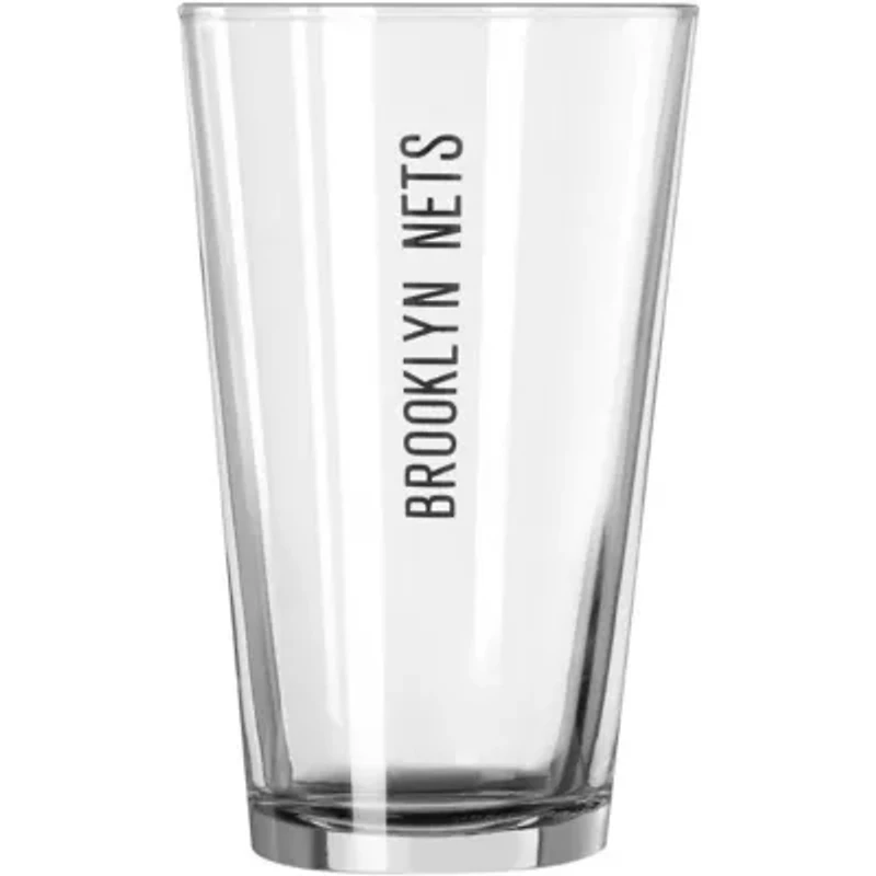 NBA Brooklyn Nets 16oz. Team Wordmark Game Day Pint Glass
