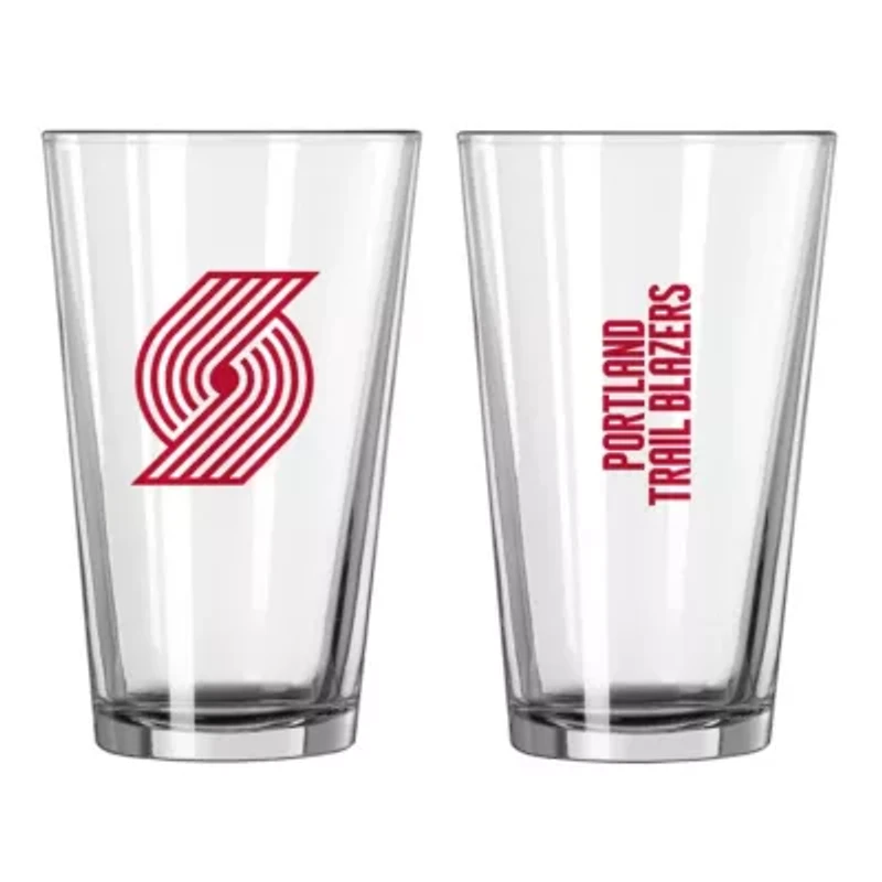 NBA Portland Trail Blazers 16oz. Team Wordmark Game Day Pint Glass