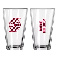 NBA Portland Trail Blazers 16oz. Team Wordmark Game Day Pint Glass