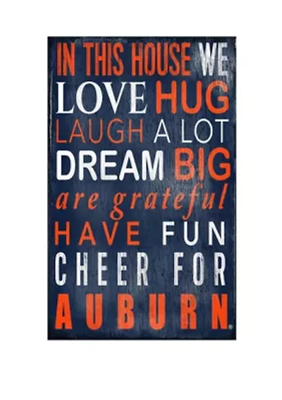 NCAA Auburn University Tigers In This House Sign