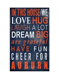 NCAA Auburn University Tigers In This House Sign