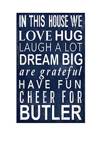 NCAA Butler Bulldogs In This House Sign
