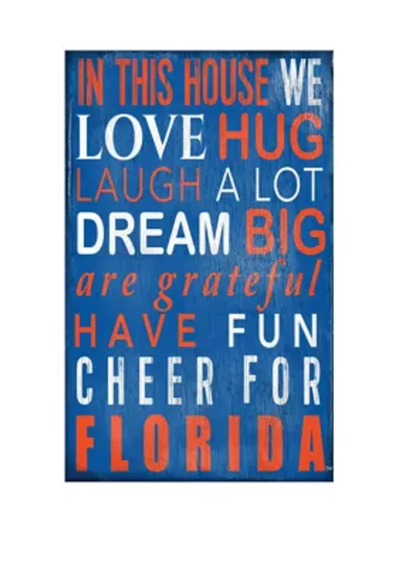 NCAA University of Florida Gators In This House Sign