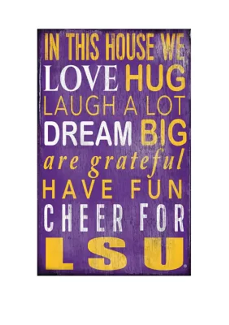 NCAA LSU Tigers In This House Sign