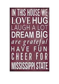 NCAA Mississippi State Bulldogs  In This House Sign