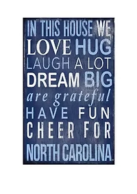 NCAA North Carolina Tar Heels In This House Sign