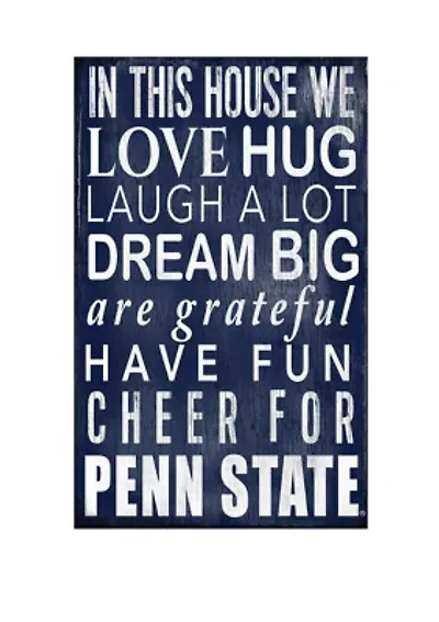NCAA Penn State University Nittany Lions In This House Sign