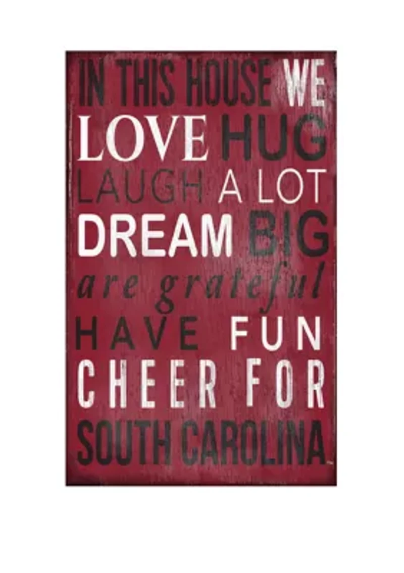 NCAA South Carolina Gamecocks In This House Sign