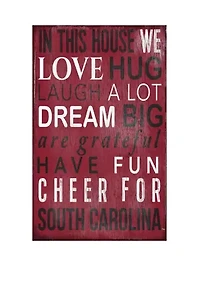 NCAA South Carolina Gamecocks In This House Sign