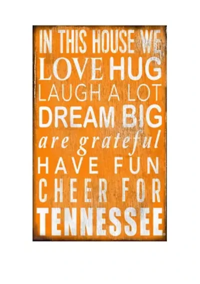 NCAA Tennessee Volunteers In This House Sign
