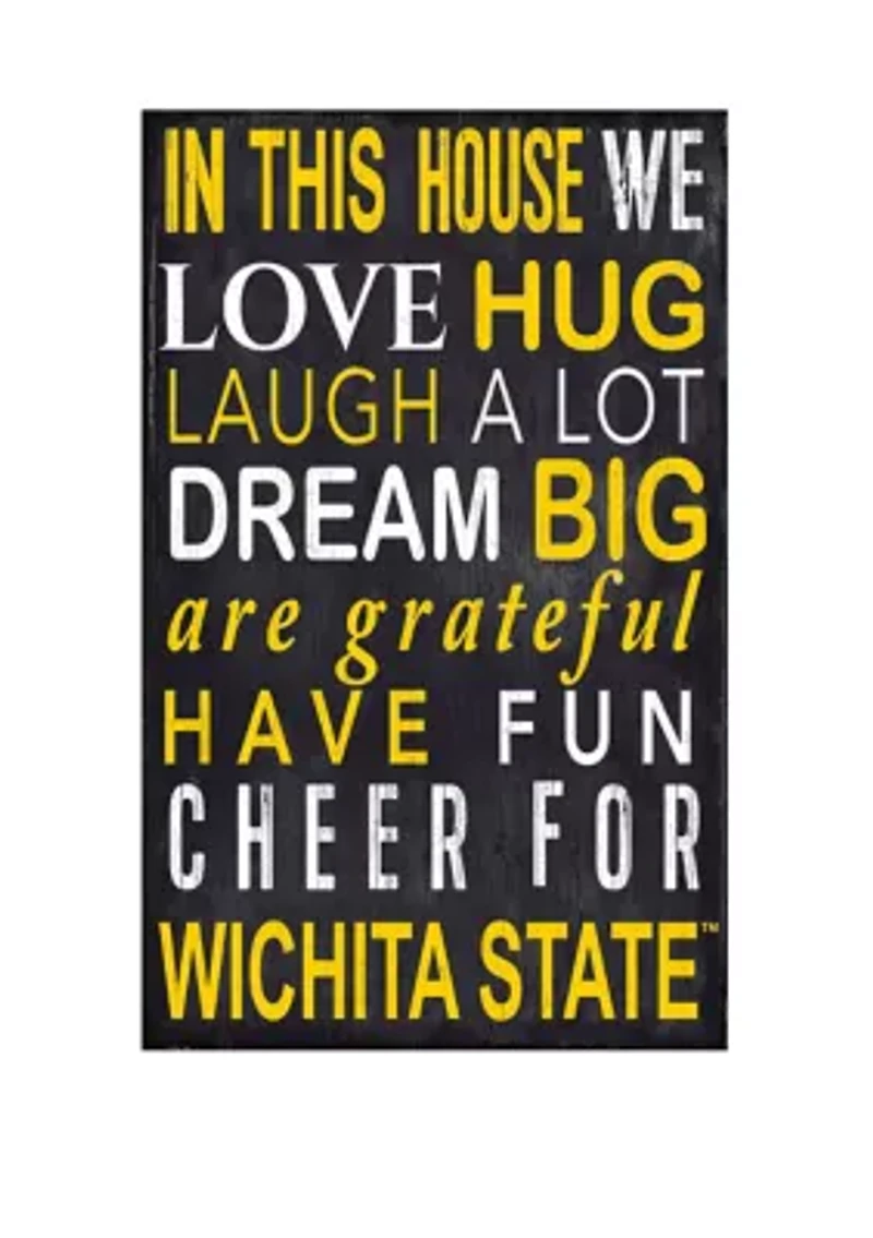 NCAA Wichita State Shockers In This House Sign