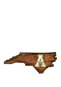NCAA Appalachian State Mountaineers Distressed State with Logo